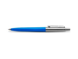 Шариковая ручка Parker Jotter Originals Blue Chrom CT, стержень: M blue в подарочной упаковке — изображение 3