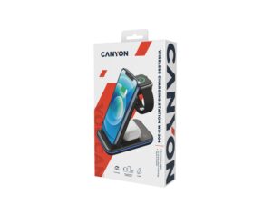 Беспроводное зарядное устройство 3-в-1 CANYON WS-304 (CNS-WCS304B), 15W, черный — изображение 10