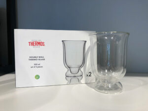 Набор стаканов из двойного стекла тм THERMOS 0,3L, в наборе 2 шт. — изображение 3