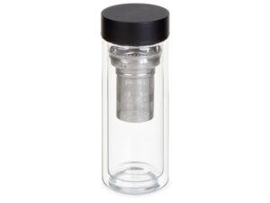 Стеклянная термобутылка Glassir, 500мл, черный