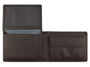 Портмоне BUGATTI Banda, с защитой данных RFID, коричневое, кожа/полиэстер, 12,5х2х9 см — изображение 4