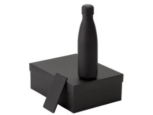 Подарочный набор с термобутылкой и повербанком С1, 5000 mAh, черный