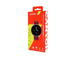 Смарт-часы Canyon SW-68  Badian, IP68, темно-красный — изображение 4