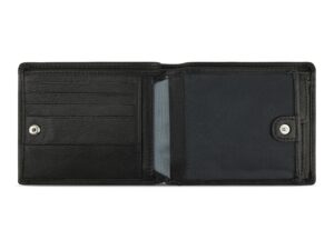 Портмоне BUGATTI Bomba, с защитой данных RFID, чёрное, кожа/полиэстер, 12х2х9,5 см — изображение 4