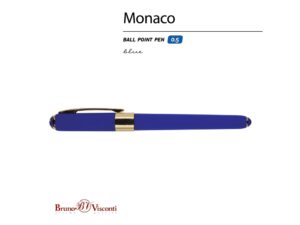 Ручка пластиковая шариковая Monaco, 0,5мм, синие чернила, сине-фиолетовый — изображение 2