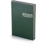 Ежедневник А5 датированный Бумвинил 2025, зеленый