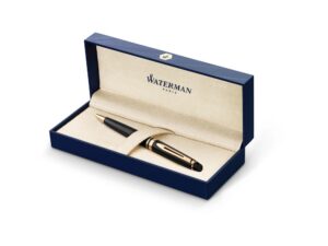 Шариковая ручка Waterman Expert, цвет: Black Laque GT, стержень: Mblue — изображение 2