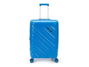 Чемодан TORBER В Отпуск, синий, полипропилен, 45 х 28 х 68 см, 79 л — изображение 10