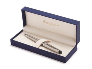 Шариковая ручка Waterman Expert 3, цвет: Stainless Steel CT, стержень: Mblue — изображение 4