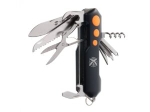 Нож перочинный Stinger, 96 мм, 15 функций, материал рукояти: алюминий, PP (черный/оранжевый) — изображение 3