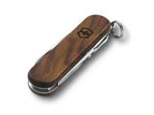 Нож-брелок VICTORINOX Classic SD, 58 мм, 5 функций, деревянная рукоять — изображение 6