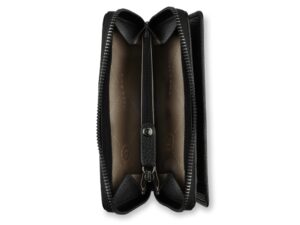 Кошелёк женский BUGATTI Elsa, с защитой данных RFID, чёрный, воловья кожа/полиэстер, 15,5х3х9,5 см — изображение 4