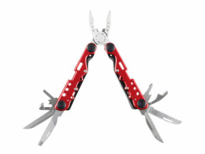 Мультитул Stinger, 105x40 мм, 13 функций, сталь, красно-серебристый, в комплекте нейлоновый чехол — изображение 2