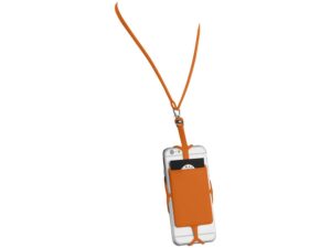 Картхолдер RFID со шнурком, оранжевый — изображение 3