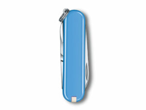 Нож-брелок VICTORINOX Classic SD Colors Summer Rain, 58 мм, 7 функций, голубой — изображение 3