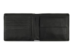 Портмоне BUGATTI Bomba, с защитой данных RFID, чёрное, кожа/полиэстер, 12х2х9,5 см — изображение 3