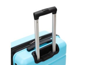 Чемодан TORBER В Отпуск, бирюзовый, полипропилен, 40,5 х 25 х 62,5 см, 55 л — изображение 4