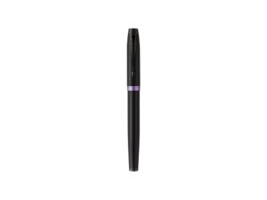 Перьевая ручка Parker IM Vibrant Rings Flame Amethyst Purple, стержень:F, цвет чернил: blue, в подарочной упаковке. — изображение 2
