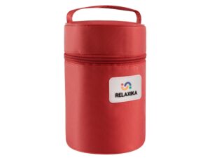 Термос для еды Relaxika 301 в чехле, 700 мл, стальной — изображение 12