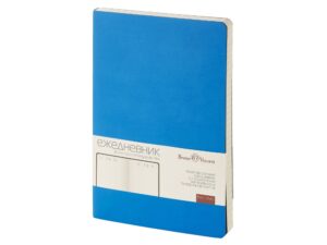 Ежедневник А5 недатированный Megapolis Velvet Flex, синий флуор