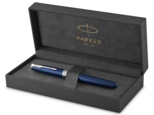 Ручка-роллер Parker Sonnet Blue Subtle CT, стержень: F, цвет чернил: black, в подарочной упаковке — изображение 2