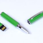 USB-флешка на 16 Гб в виде ручки с мини чипом, зеленый
