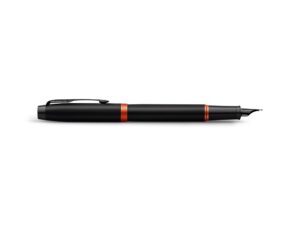 Перьевая ручка Parker IM Vibrant Rings Flame Orange, стержень:F, цвет чернил: blue, в подарочной упаковке. — изображение 4