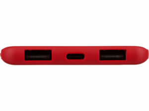 Внешний аккумулятор Powerbank C1, 5000 mAh, красный — изображение 4