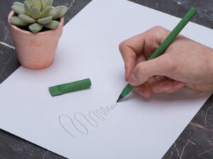 Вечный карандаш из переработанной бумаги Recycled pencil, зеленый классический — изображение 4