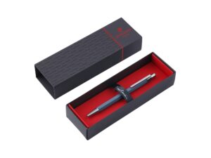 Ручка шариковая Pierre Cardin PRIZMA. Цвет - серо-голубой. Упаковка Е — изображение 6