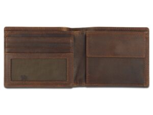 Бумажник Mano Don Leon, натуральная кожа в коричневом цвете, 12 х 9,5 см — изображение 4