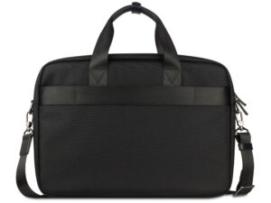 Портфель мужской BUGATTI Nero 15'', чёрный, нейлон 1680D/кожа, 42х10х30 см — изображение 5