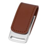 Флеш-карта USB 2.0 16 Gb с магнитным замком Vigo, светло-коричневый/серебристый