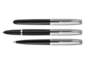 Перьевая ручка Parker 51 CORE BLACK CT, перо: F, цвет чернил: black, в подарочной упаковке. — изображение 5