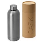 Вакуумная термобутылка Cask Waterline, 500 мл, тубус, серебристый глянцевый