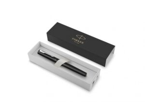 Ручка-роллер Parker Vector XL Black CT, стержень: F, цвет чернил:black, в подарочной упаковке — изображение 2