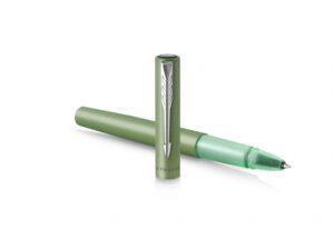 Ручка-роллер Parker Vector XL Green CT, цвет чернил black, стержень: F, в подарочной упаковке. — изображение 4