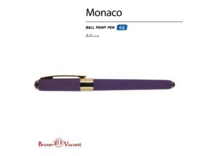 Ручка пластиковая шариковая Monaco, 0,5мм, синие чернила, виноградный — изображение 2