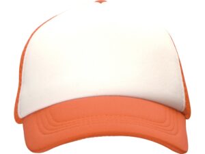Бейсболка с сеткой Newport, оранжевый/белый — изображение 5