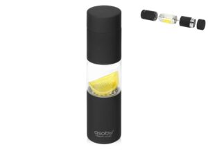 Бутылка для воды FLAVOUR U SEE, 460 мл, черный (Р)
