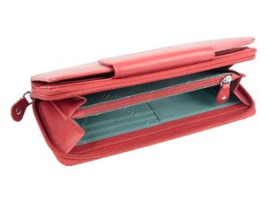 Кошелёк BUGATTI Vertice, красный, натуральная воловья кожа, 19,2х3х10,5 см — изображение 4