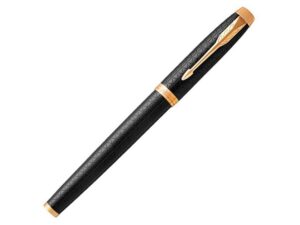 Перьевая ручка Parker IM Premium Black GT, перо: F, цвет чернил: blue, в подарочной упаковке. — изображение 2