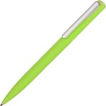 Ручка шариковая пластиковая Bon с покрытием soft touch, зеленое яблоко