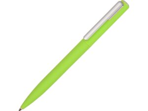 Ручка шариковая пластиковая Bon с покрытием soft touch, зеленое яблоко