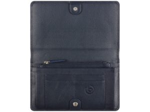 Кошелёк женский BUGATTI Lady Top, тёмно-синий, натуральная воловья кожа, 19,5х2х11,2 см — изображение 3