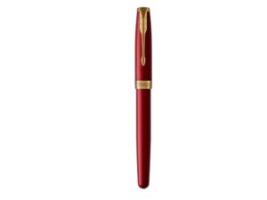 Ручка-роллер Parker Sonnet Red Intense GT, стержень: F, цвет чернил: black, в подарочной упаковке — изображение 4