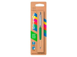 Шариковая ручка Parker Jotter ORIGINALS GREEN CT, стержень: M blue ЭКО-УПАКОВКА — изображение 3