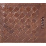 Бумажник Mano Don Luca, натуральная кожа в коньячном цвете, 11 х 8,5 см
