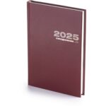 Ежедневник А5 датированный Бумвинил 2025, бордовый