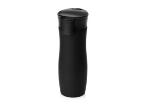 Вакуумная термокружка с кнопкой Streamline, Waterline, soft-touch, черный